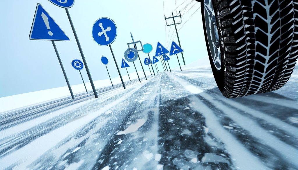 Dopravní značky, které je v zimě nutné brát smrtelně vážně