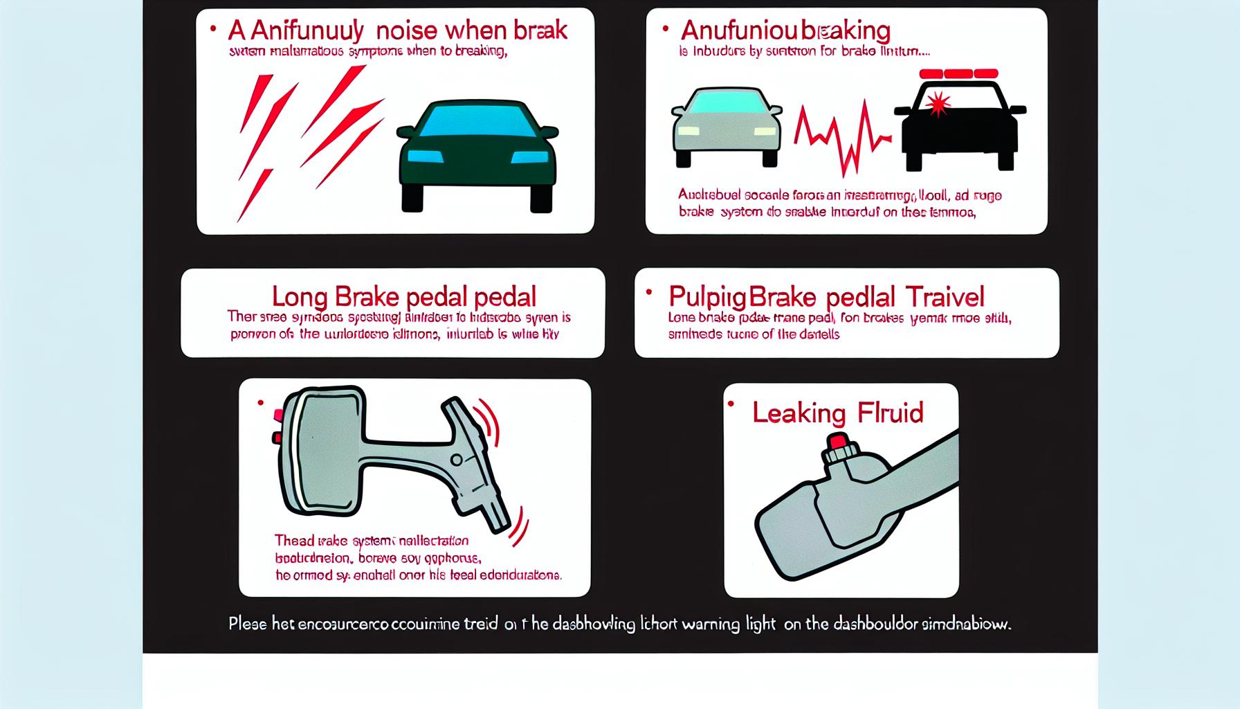 Jak identifikovat příznaky ‍poruch brzdového systému