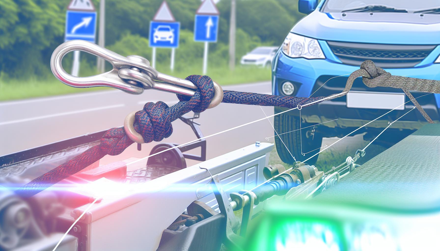 Jak používat tažné lano při vlečení motorového vozidla bezpečně?