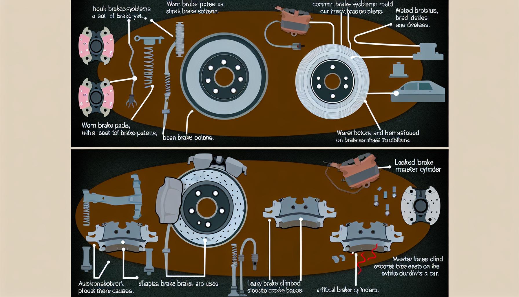 Nejčastější problémy s brzdami a jejich ‌příčiny