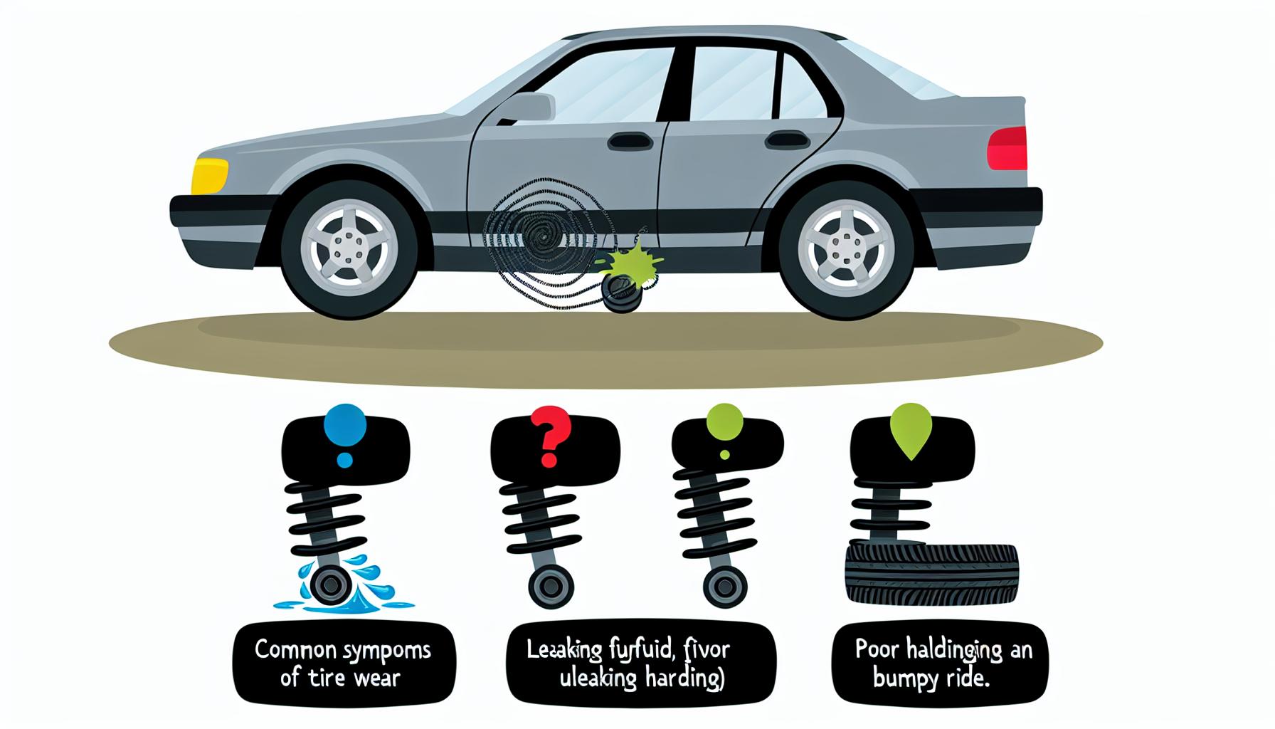 Jaké jsou příznaky špatného tlumiče