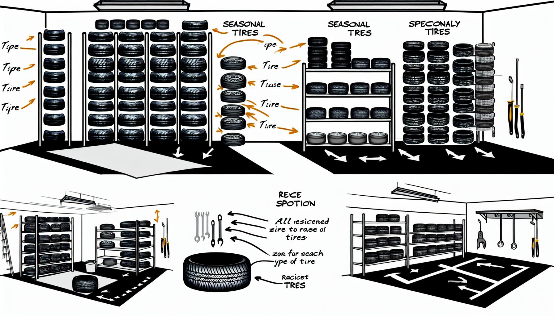 Jak efektivně skladovat ​pneumatiky