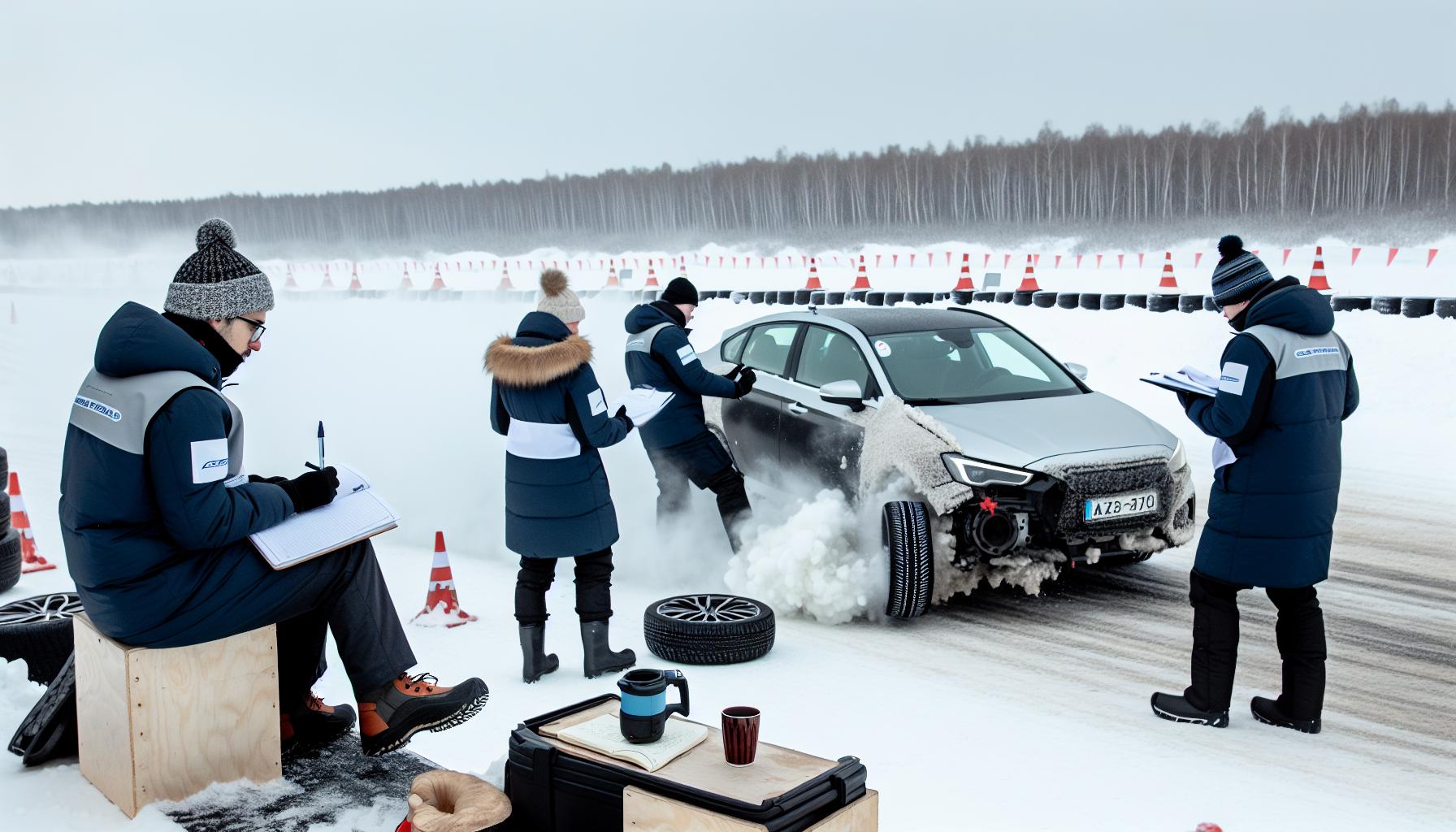 Testování zimních pneumatik 2017