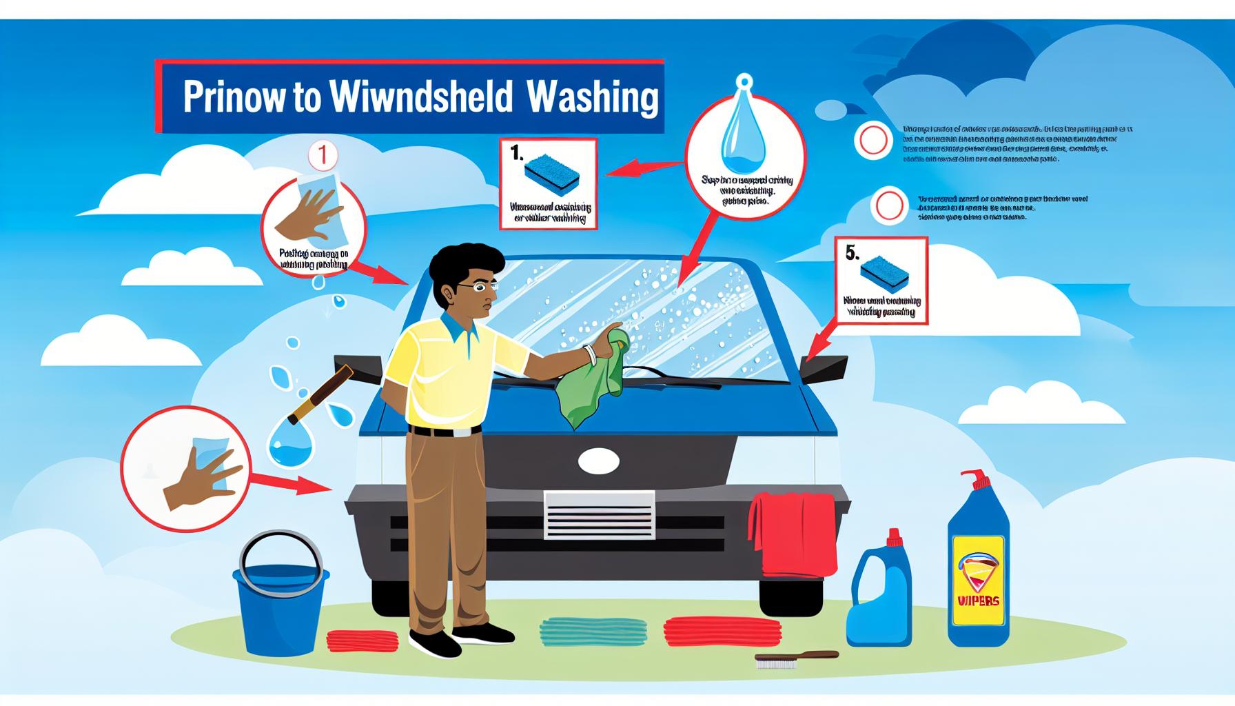 Zásady správného umývání čelního skla