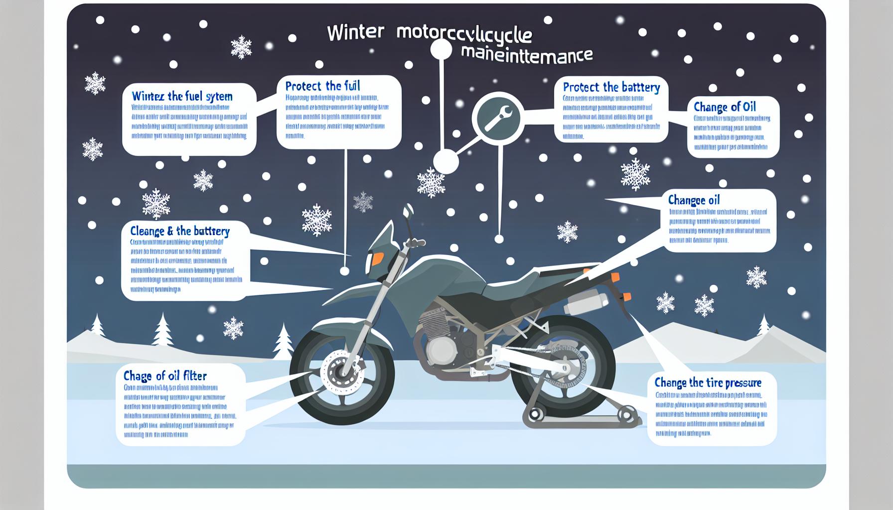 Základní kroky pro zimní údržbu motorky