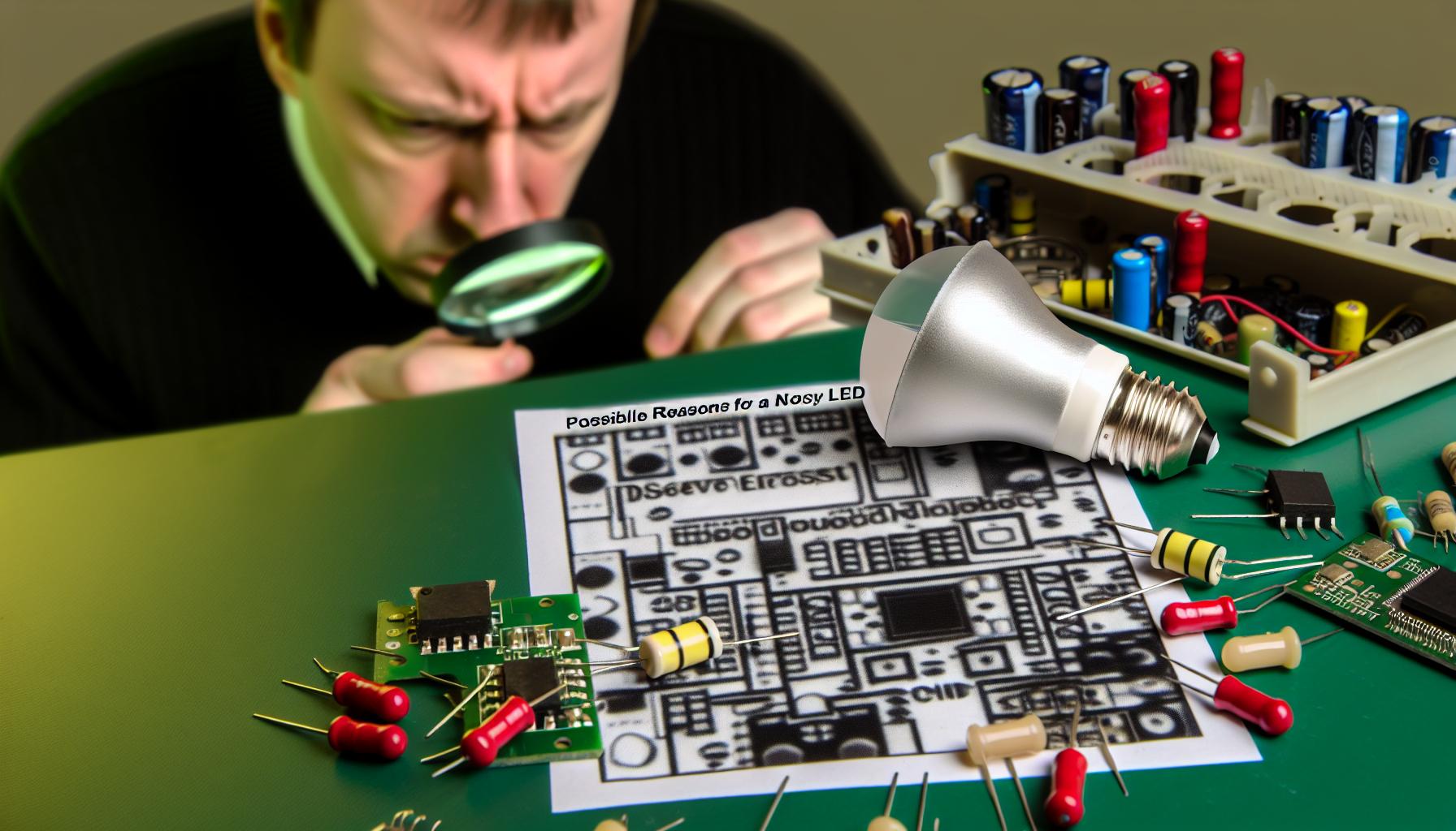 Příčiny problému s hlučnými LED