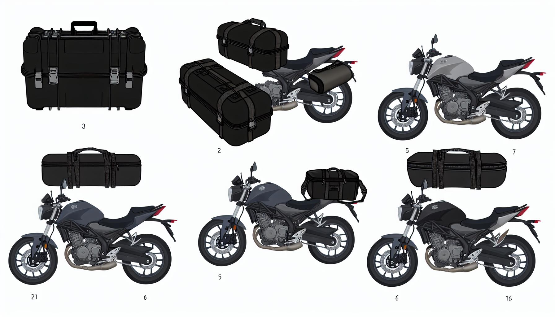 Jaké typy kufrů na motorku existují