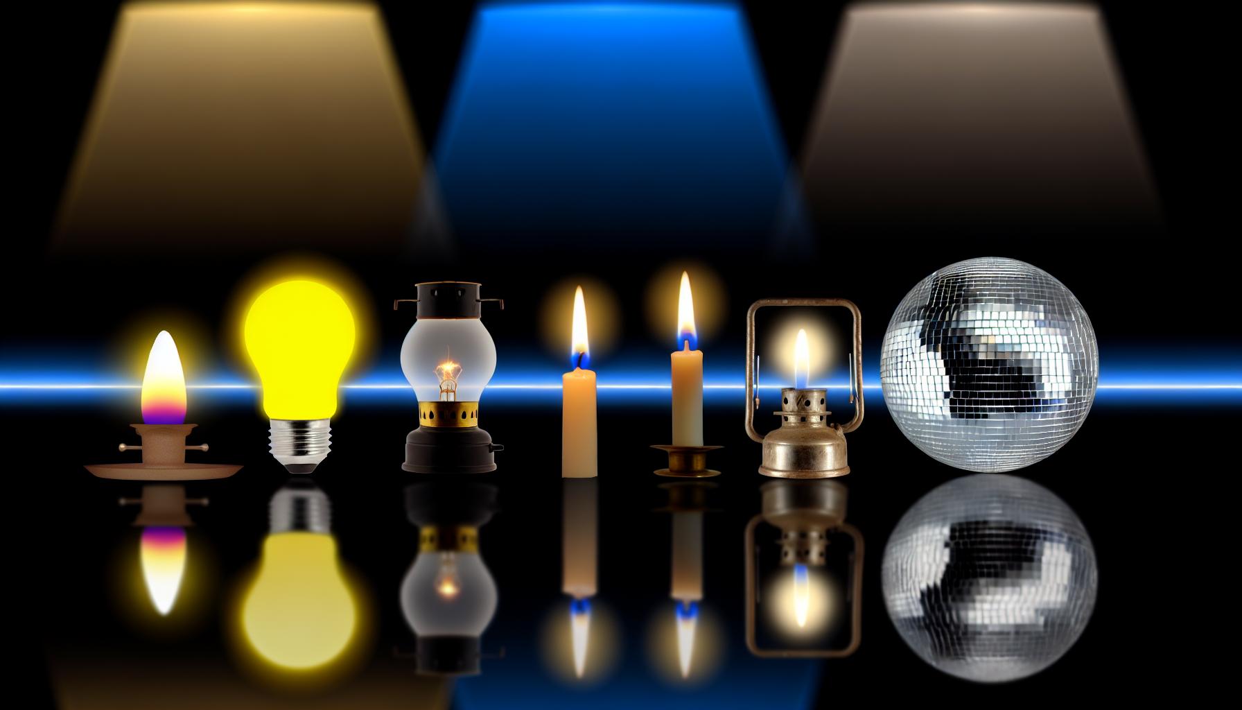 Jaké typy ​světel existují?