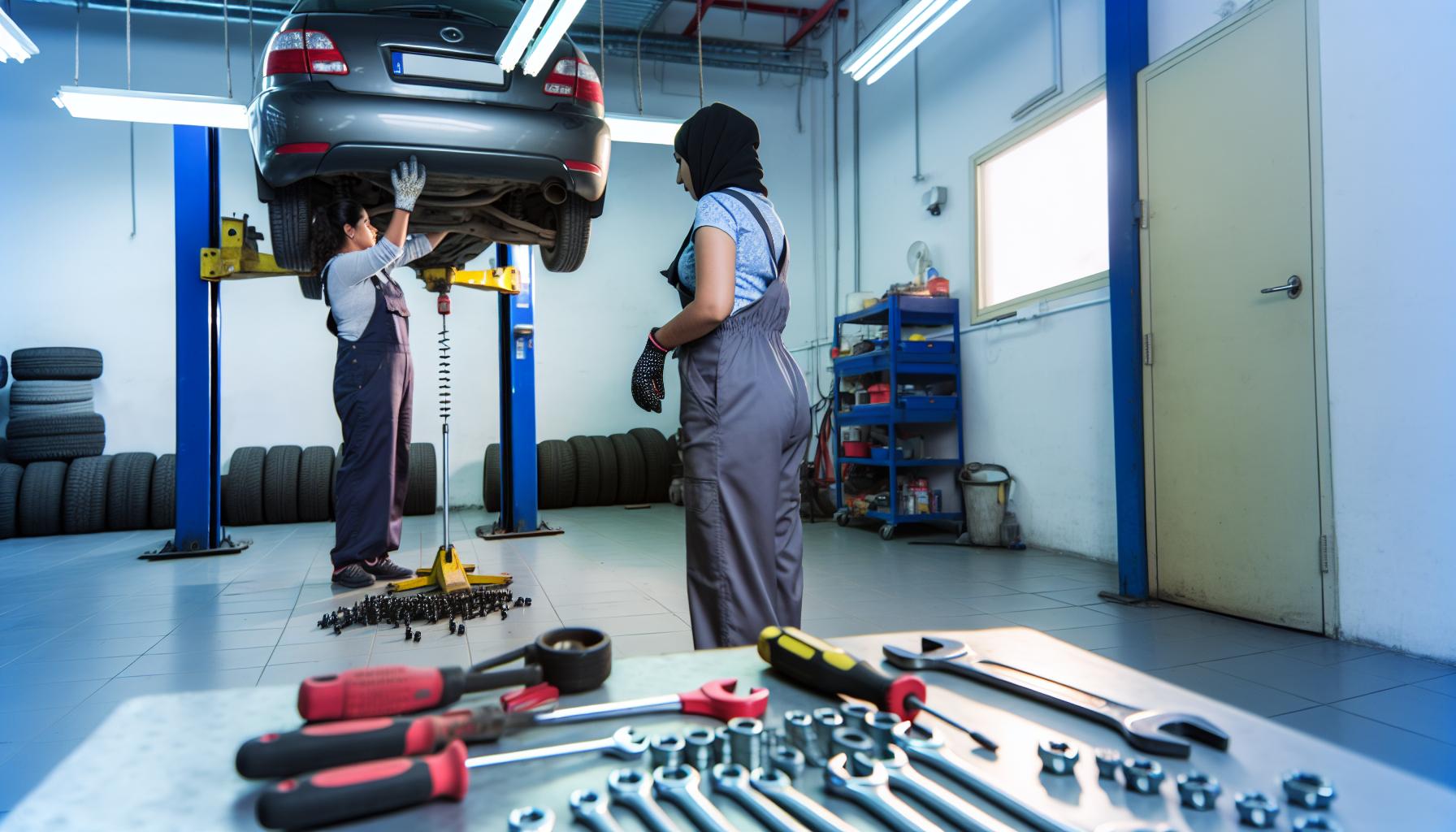 Příprava na výměnu tlumičů