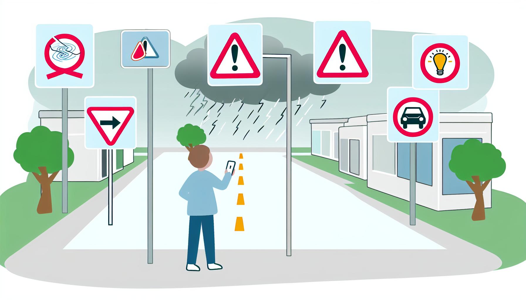 Jak správně reagovat na výstražné značky