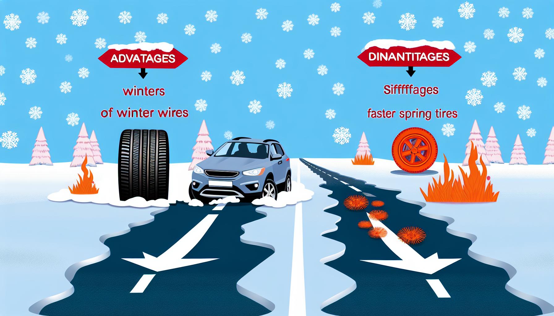 Výhody a nevýhody zimních pneumatik na jaře