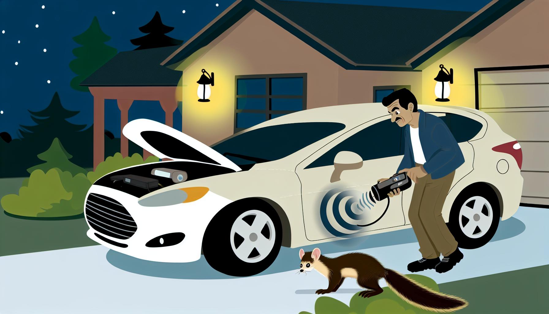 Prevence náštěvy kuny ve voze