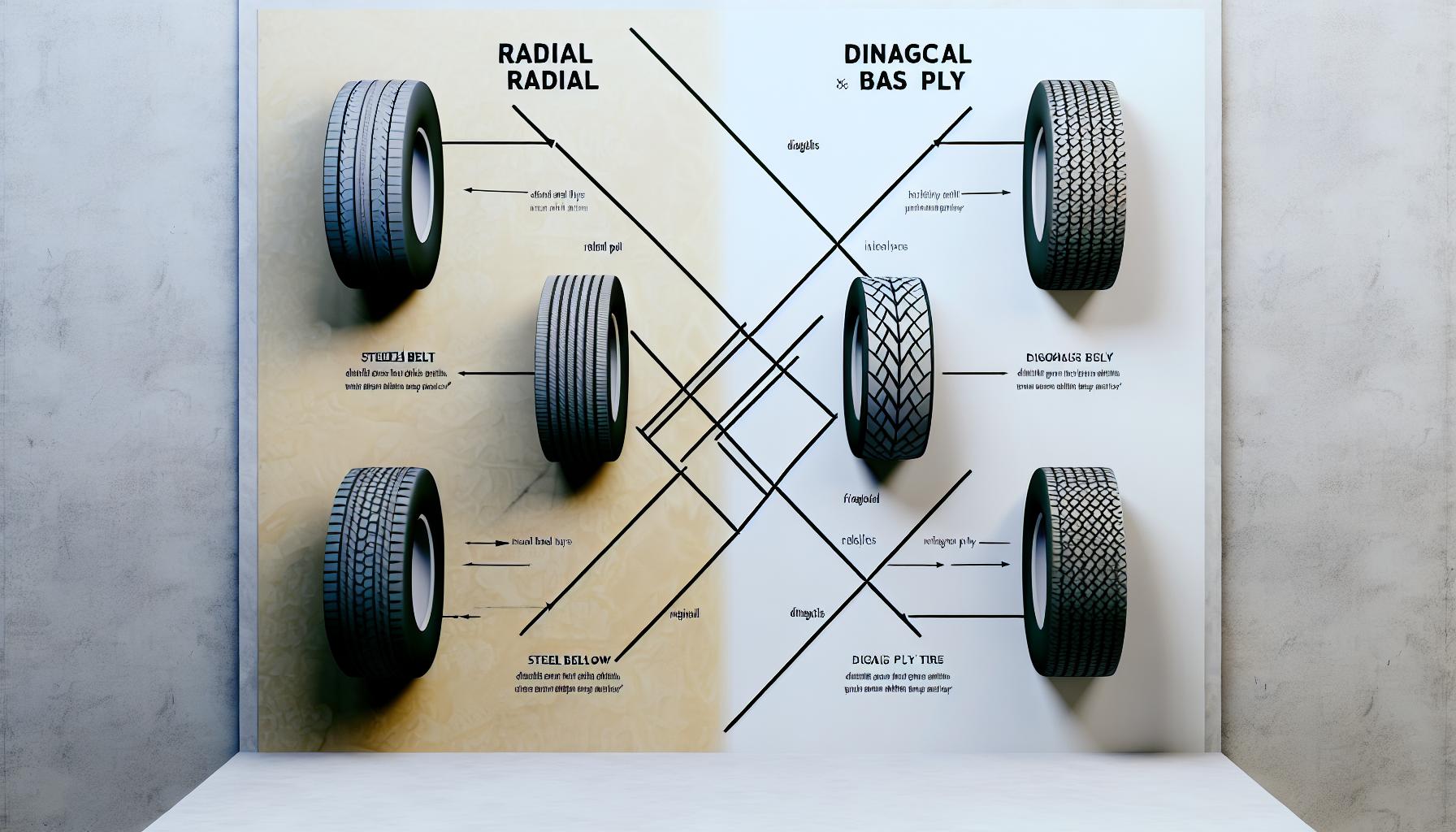 Rozpoznání radiálních a diagonálních pneumatik
