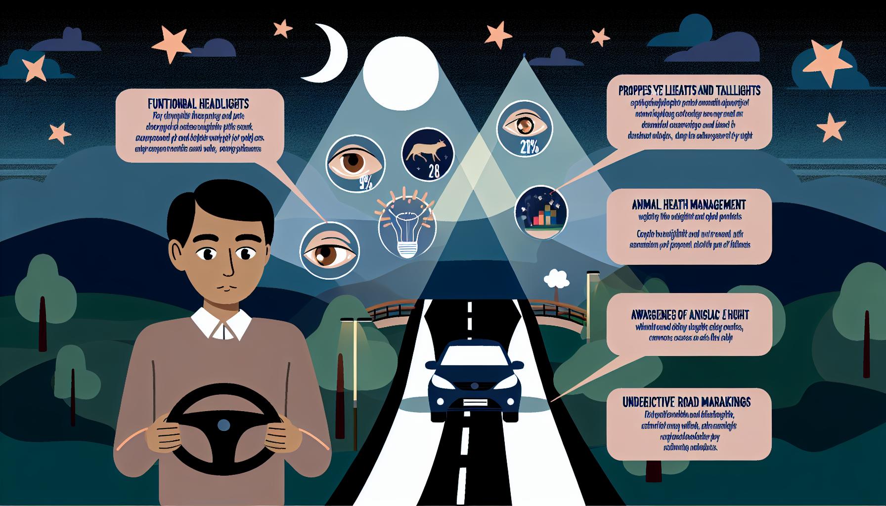 Jízda v noci: Klíčové faktory bezpečnosti