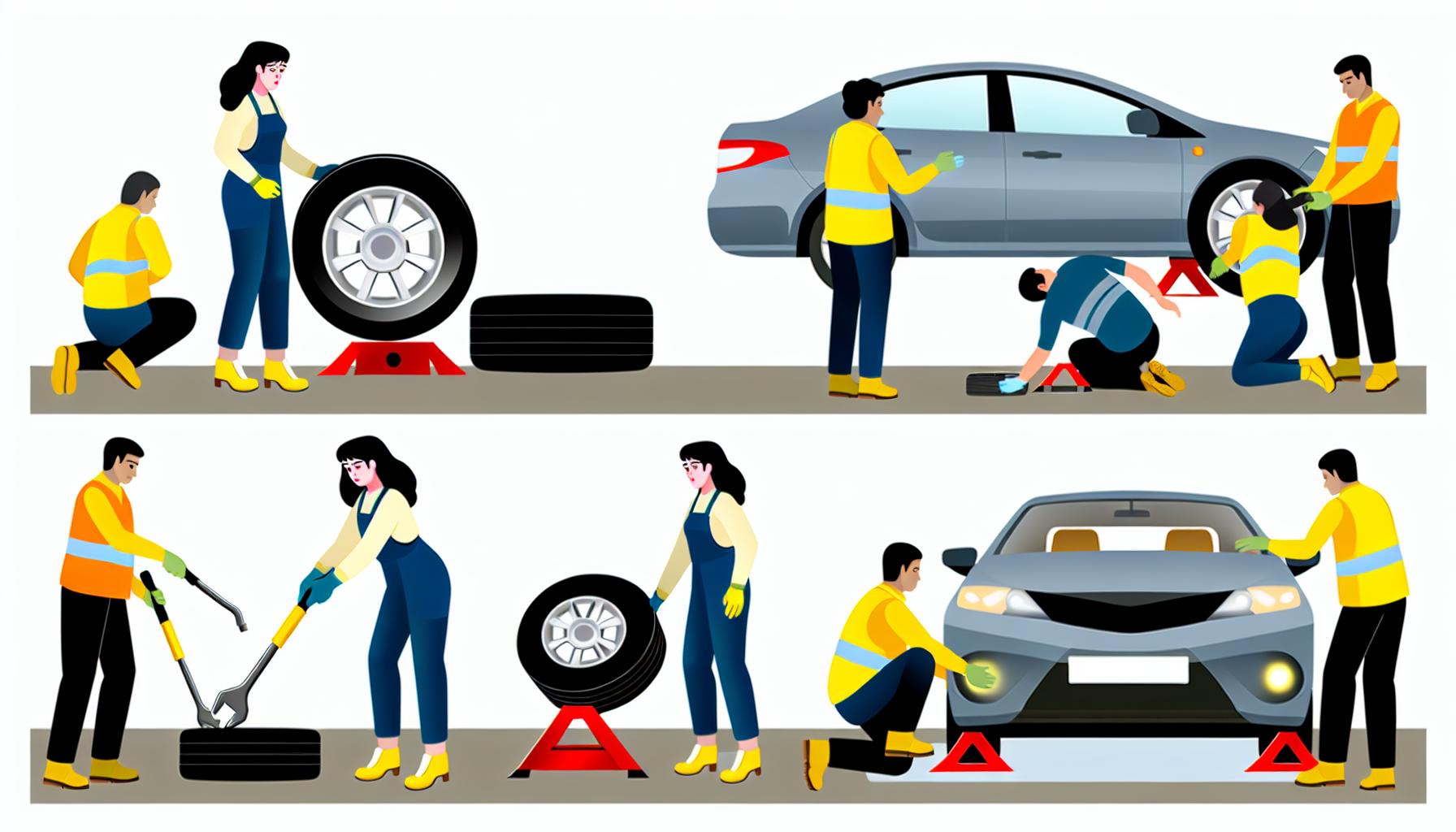 Kroky pro bezpečnou výměnu pneumatik