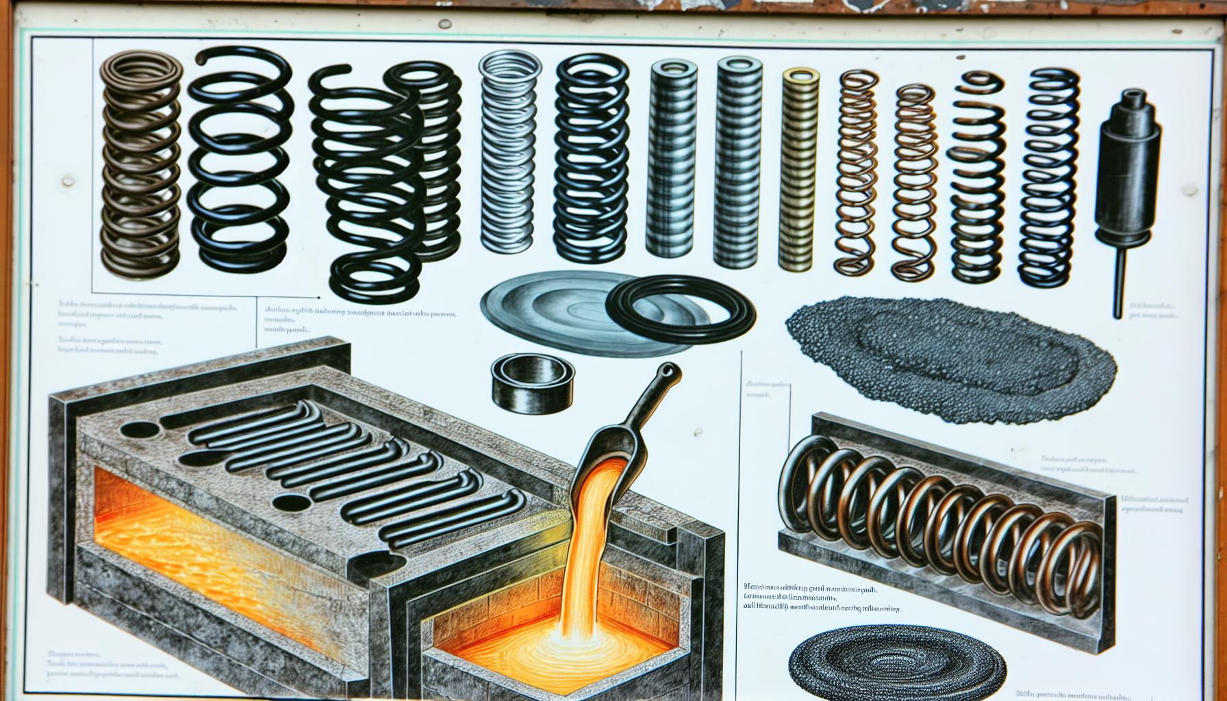 Materiály ⁤pro tlumiče a pružiny