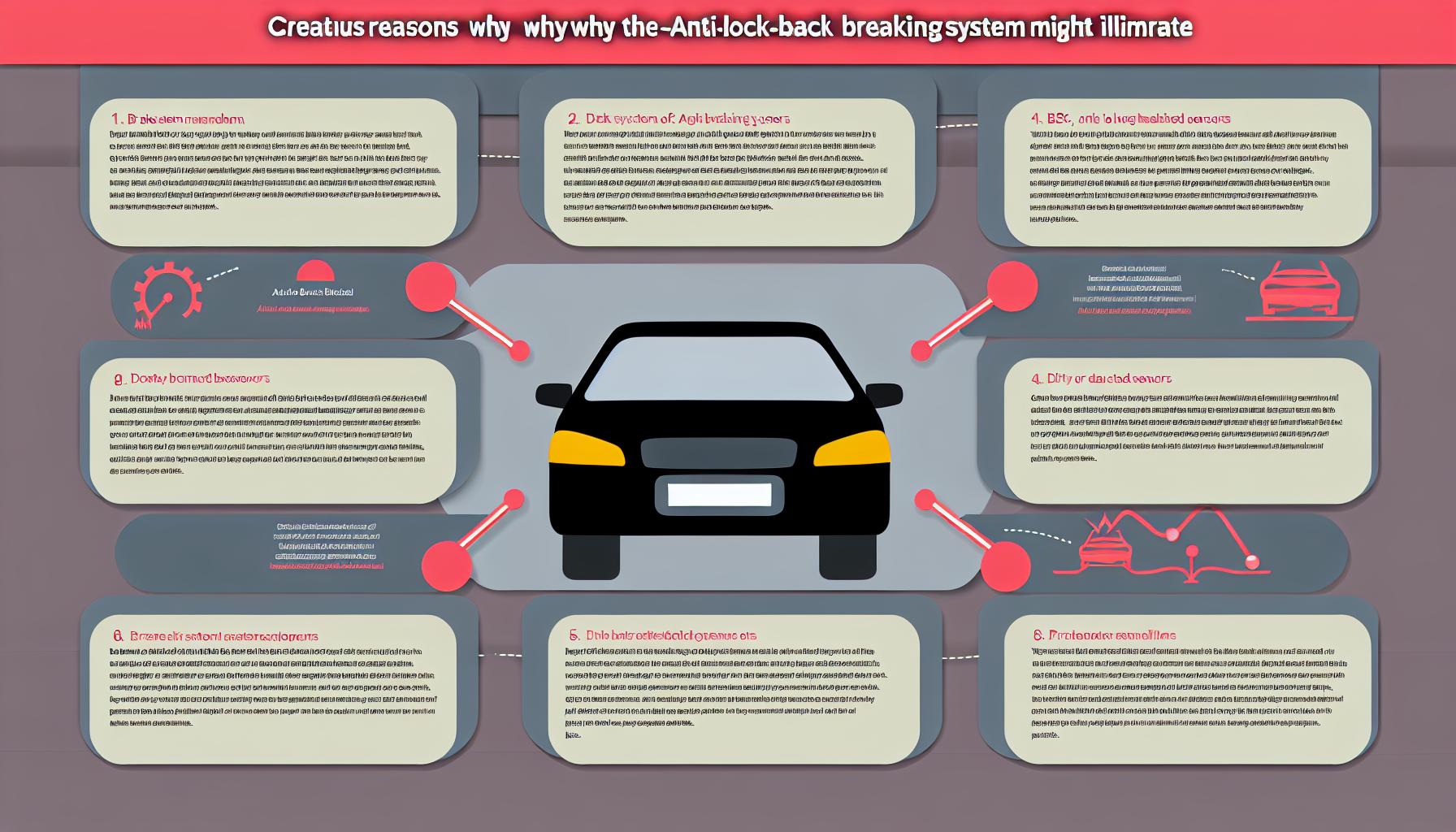 Důvody, proč se rozsvítí ABS