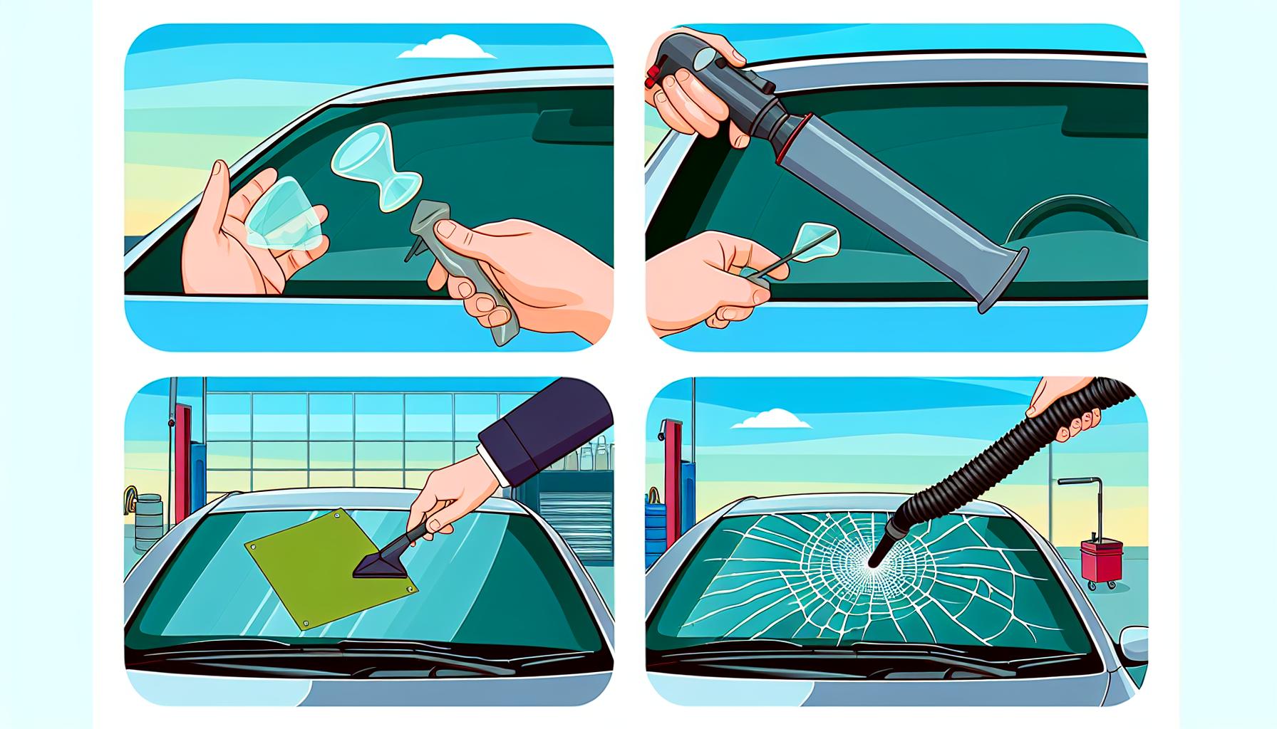 Varianty opravy čelního skla