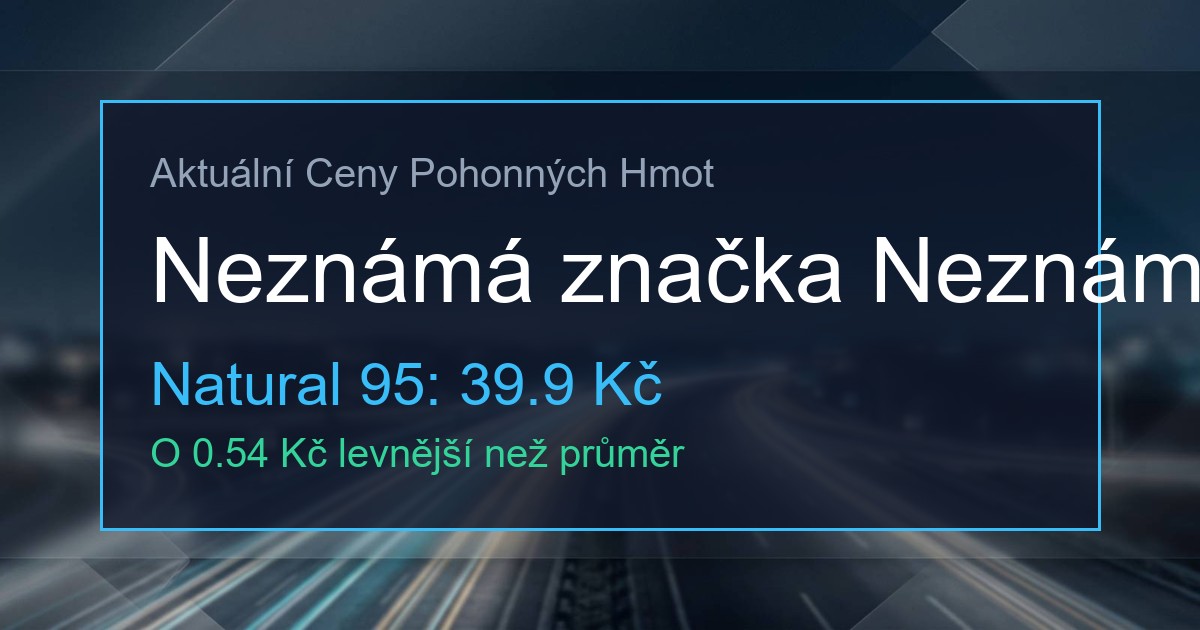 Ceny PHM: RoBiN OIL Kroměříž Neznámé město 1 330723328 og