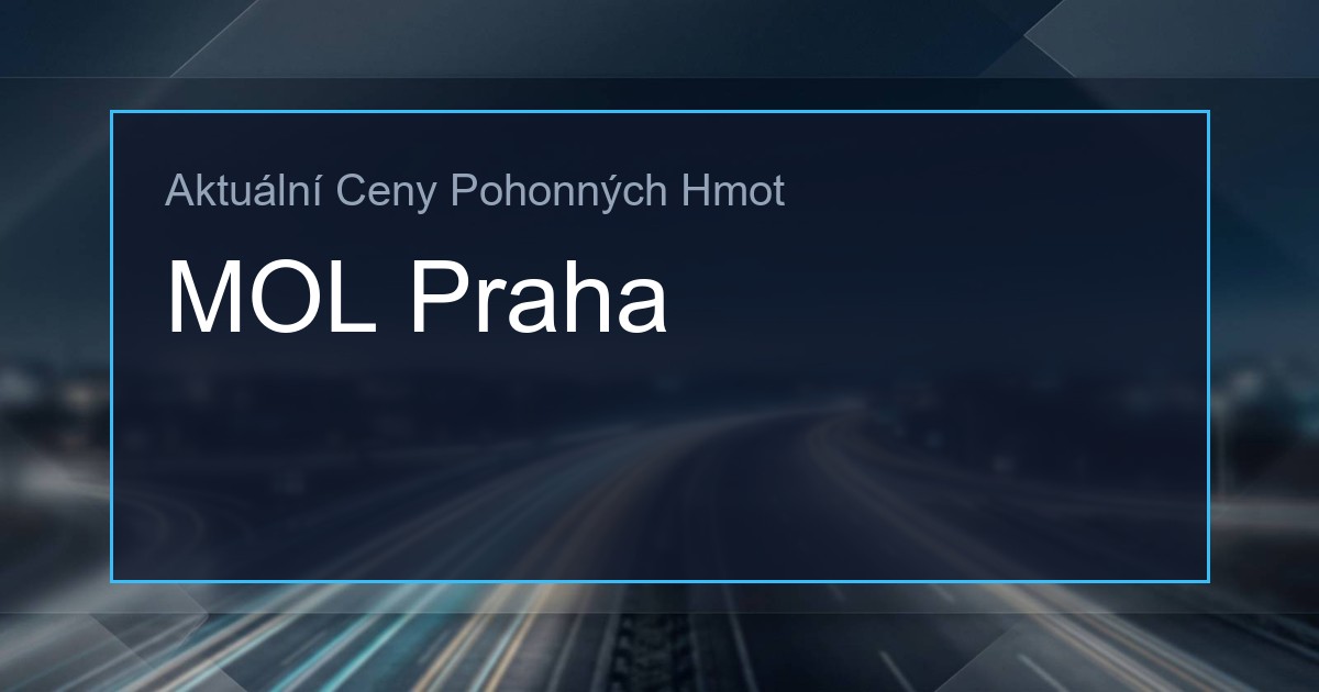 Ceny PHM: MOL Praha Lesáků 11 568114498 og